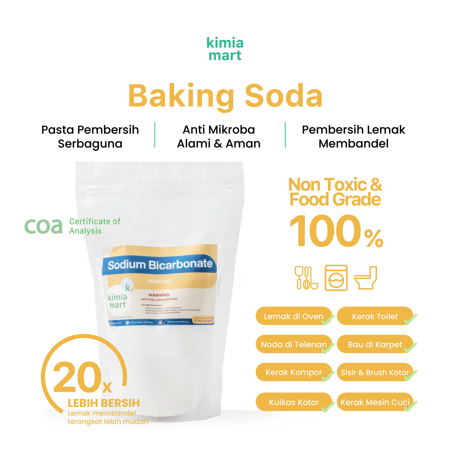 Baking Soda / Sodium Bicarbonate Food Grade