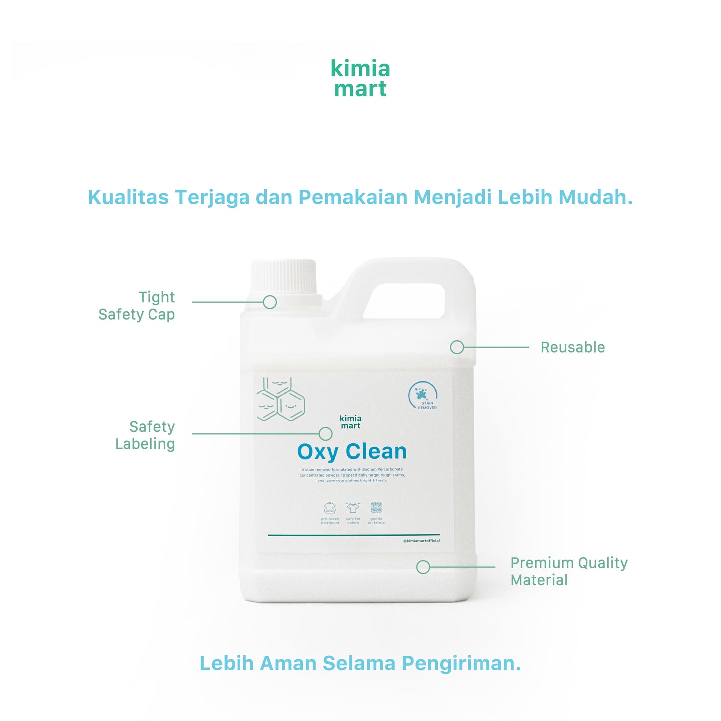Kimiamart® Oxy Clean Fabric Cleaner / Sodium Percarbonate