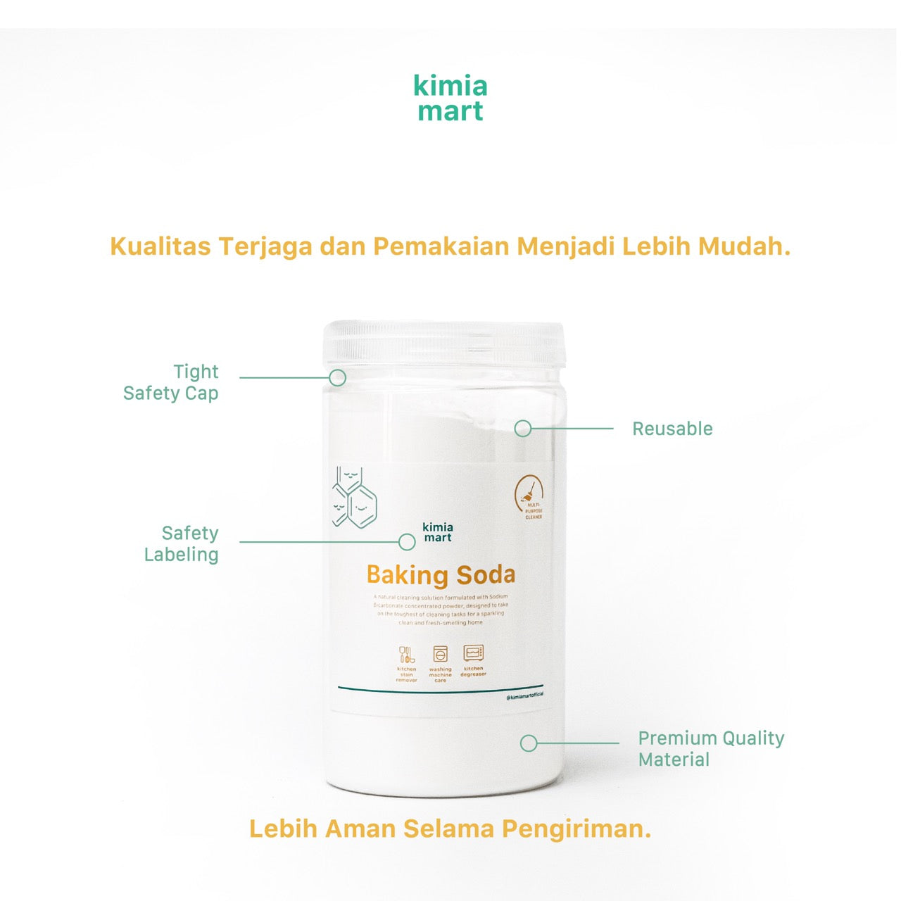Baking Soda Premium Jar - 1000g