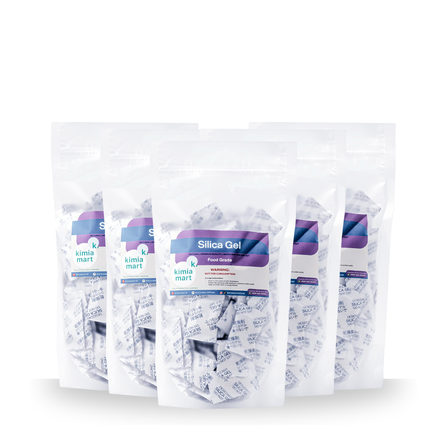 PAKET HEMAT Silica Gel Natural 5 PCS