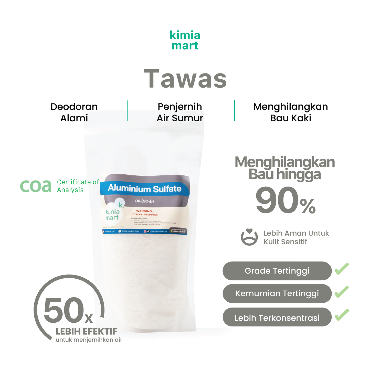 Tawas Starter Pouch - 500g