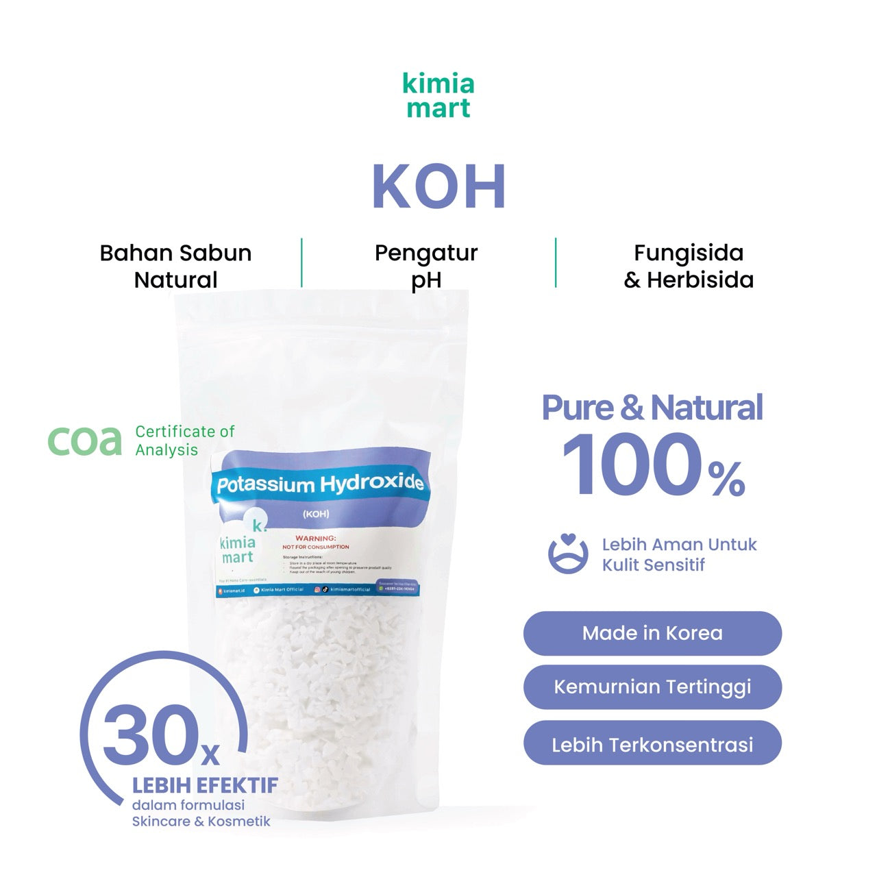 KOH Starter Pouch - 500g