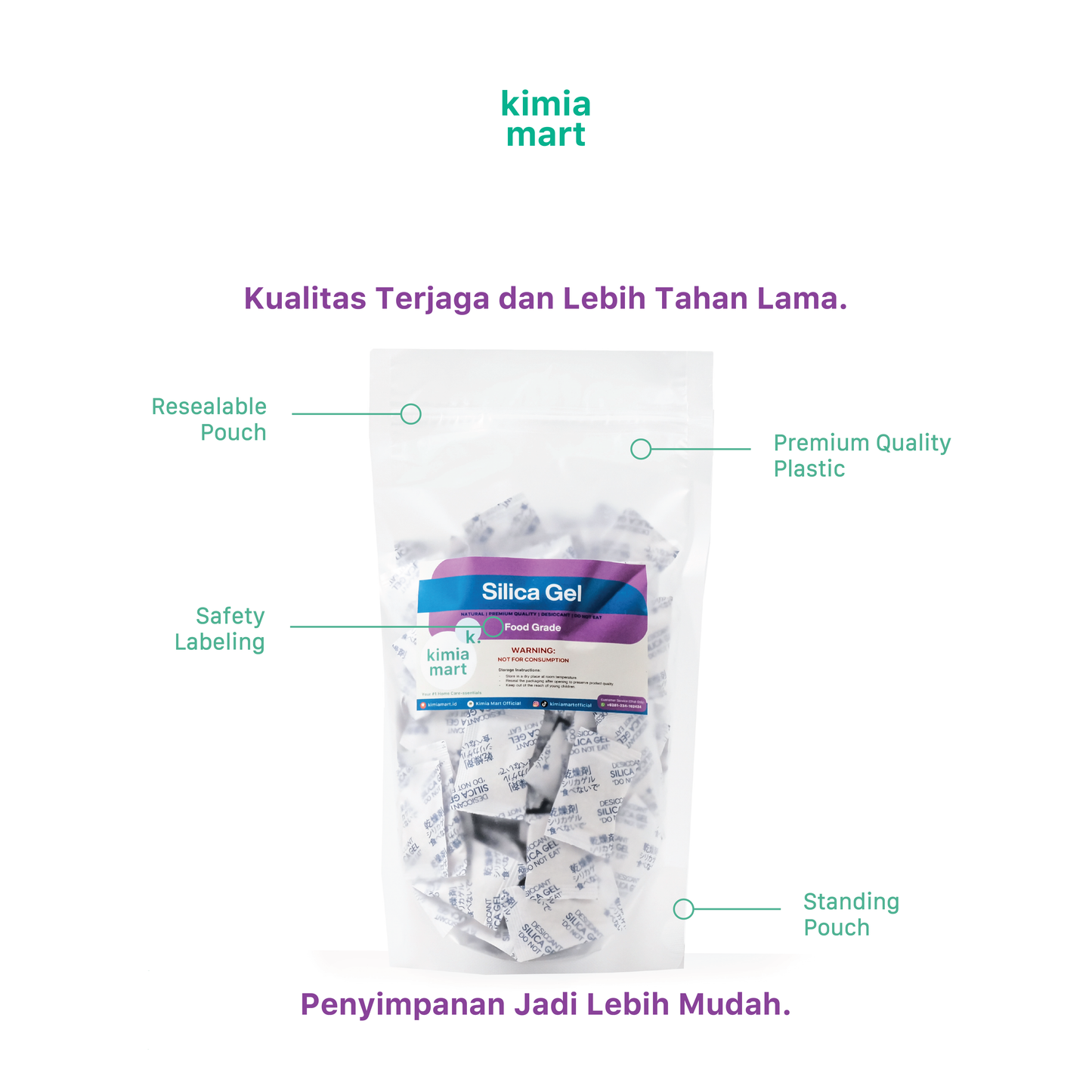 Natural Silica Gel Starter Pouch - 200g