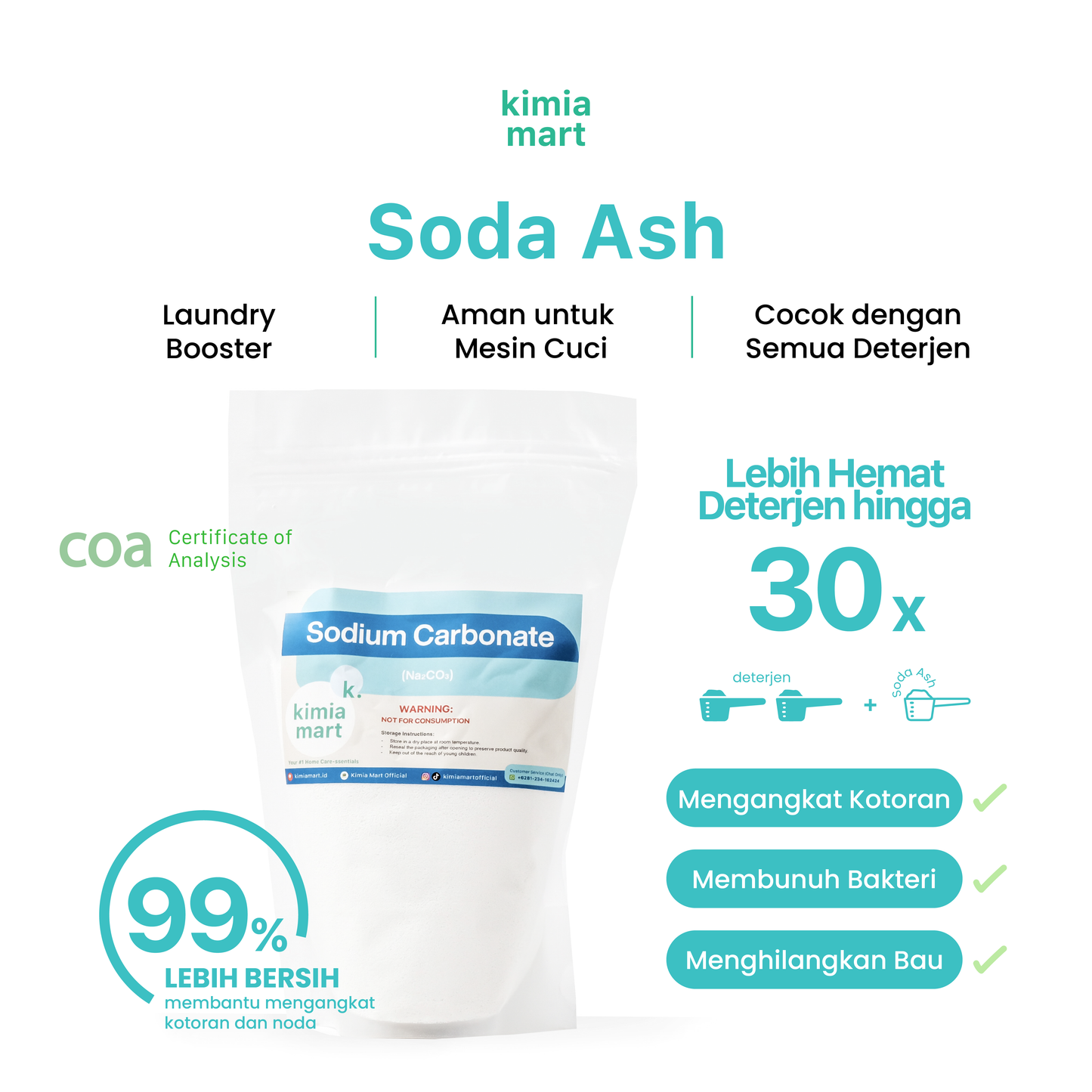 Soda Ash Starter Pouch - 500g