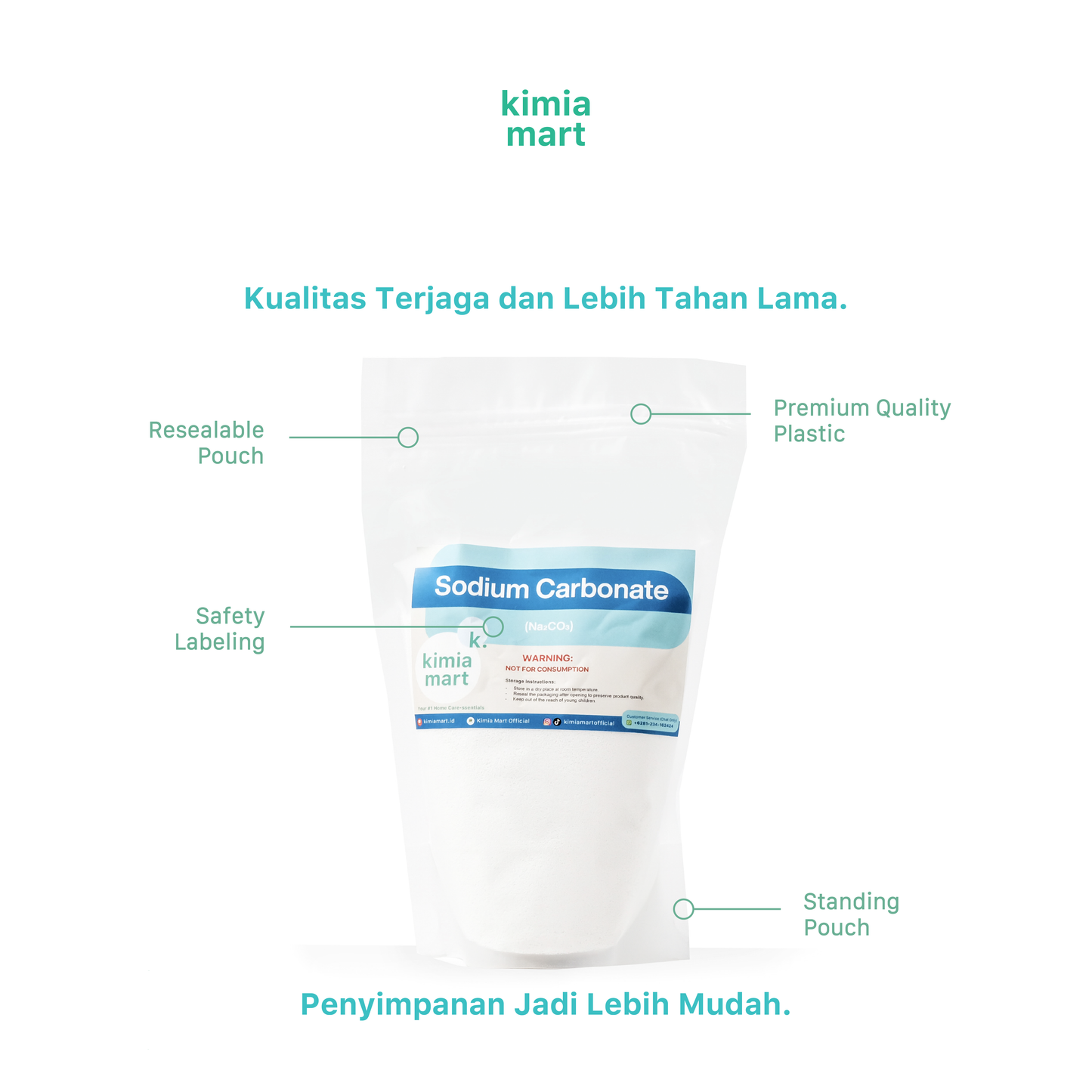 Soda Ash Starter Pouch - 500g