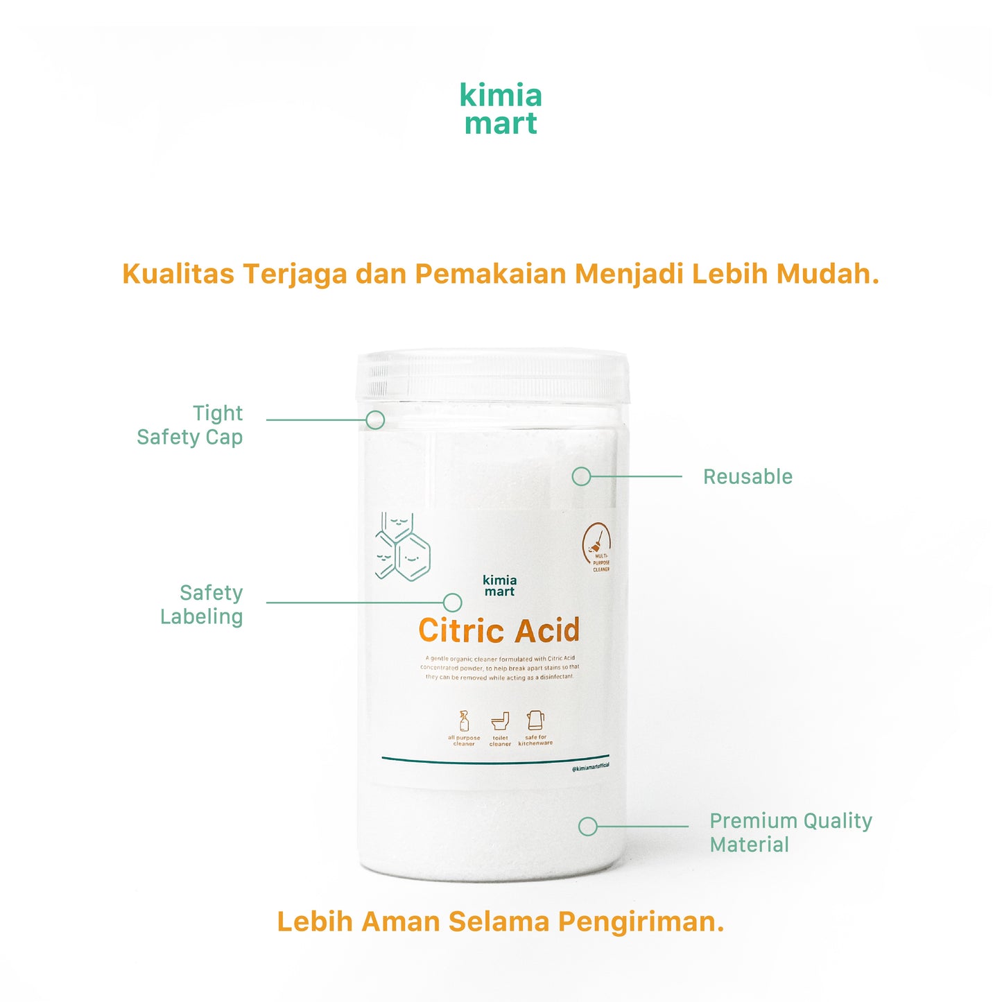 Citric Acid / Citrun Premium Jar - 1000g