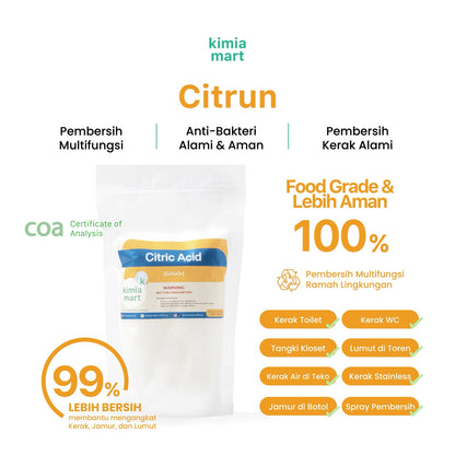 Kimiamart® Citric Acid Serbuk Pembersih Multifungsi Food Grade