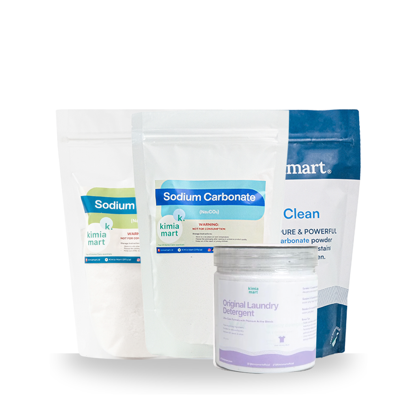 Paket Bundling Pembersih Pakaian Favorit Bunda - Laundry Kit / Oxy Clean V2 Pembersih Noda / Deterjen / Soda Ash Penghilang Bau Apek