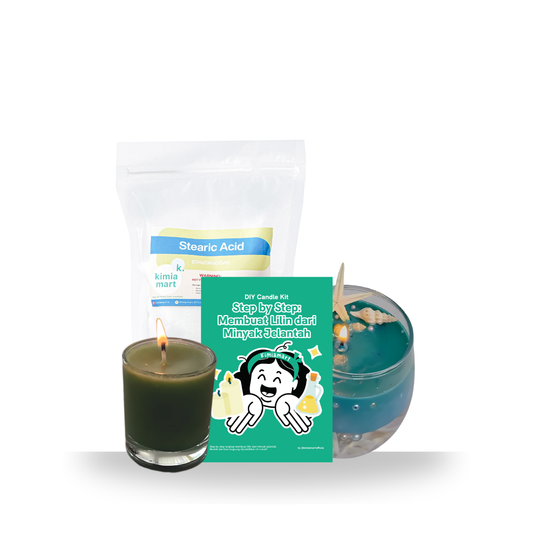 Paket Bundle Pembuatan Lilin | DIY Candle KIT / Eco Friendly DIY Kit dari Minyak Jelantah / FREE Buku RESEP