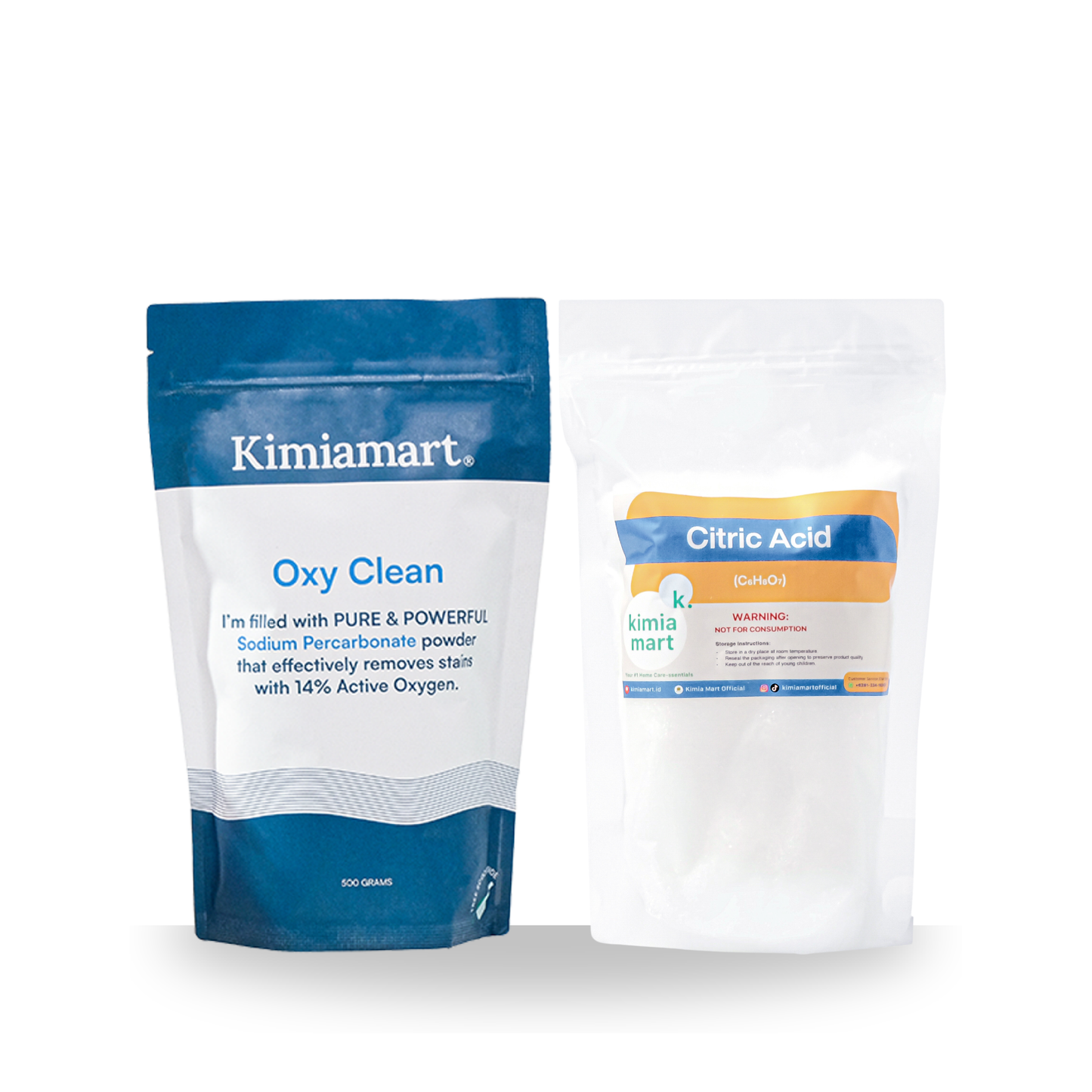 Bundling Package - Oxy Clean Penghilang Noda Bandel Baju / Citrun Acid Pelembut Pakaian