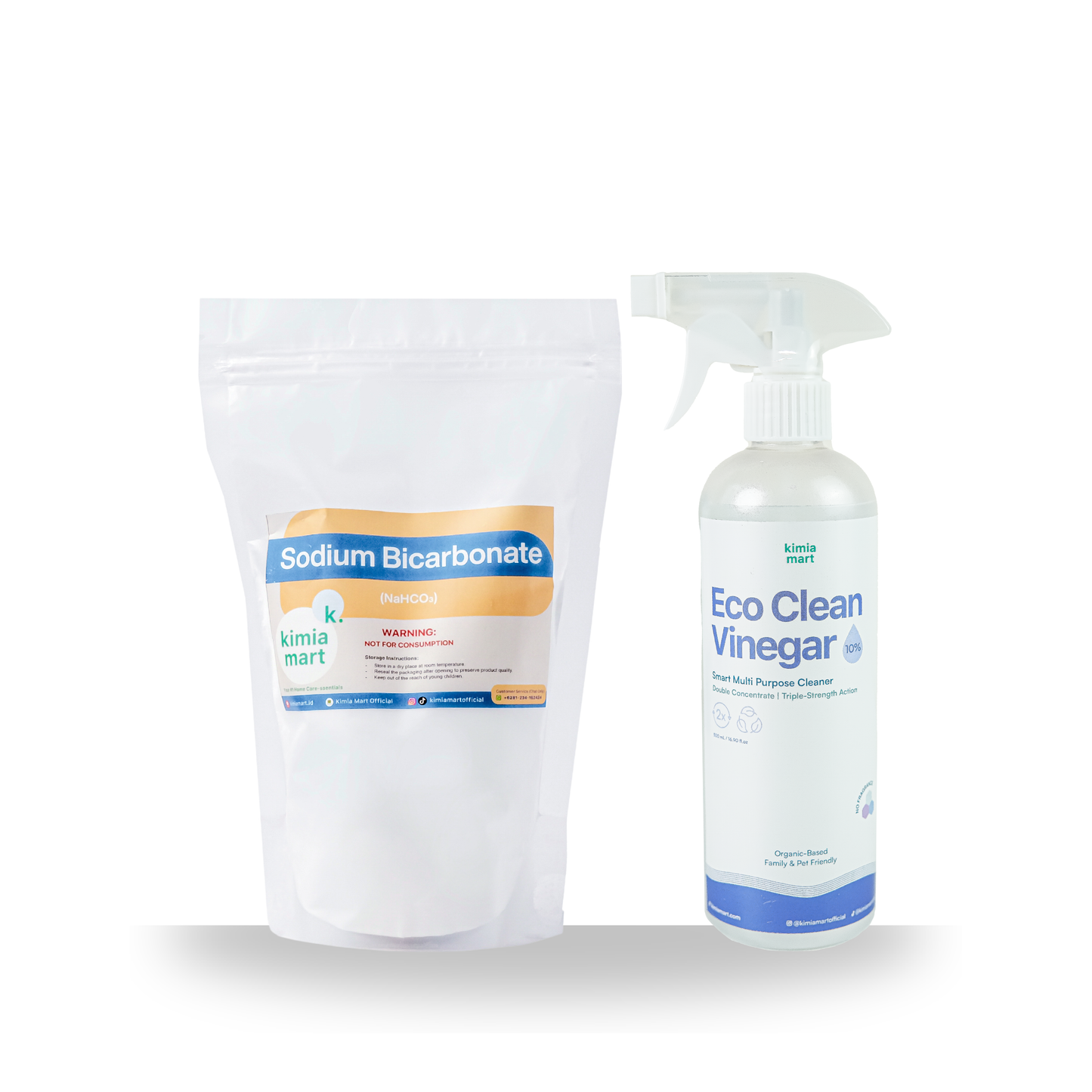 Bundle Package - Active Foam Cleaner Kimiamart Baking Soda + Cuka Pembersih