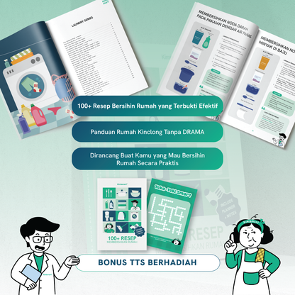 [E-BOOK] 100++ Buku Resep Membersihkan Rumah