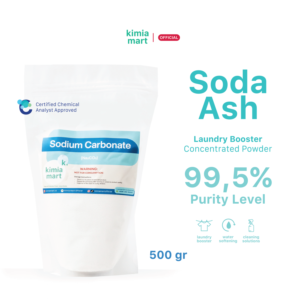 Soda Ash Starter Pouch - 500g